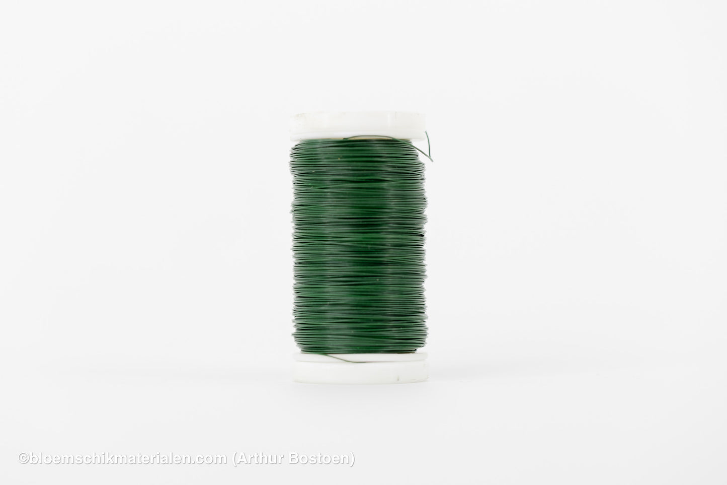 WIKKELDRAAD GROENGELAKT OP SPOEL (0.35mm dikte, +/-160M lang)