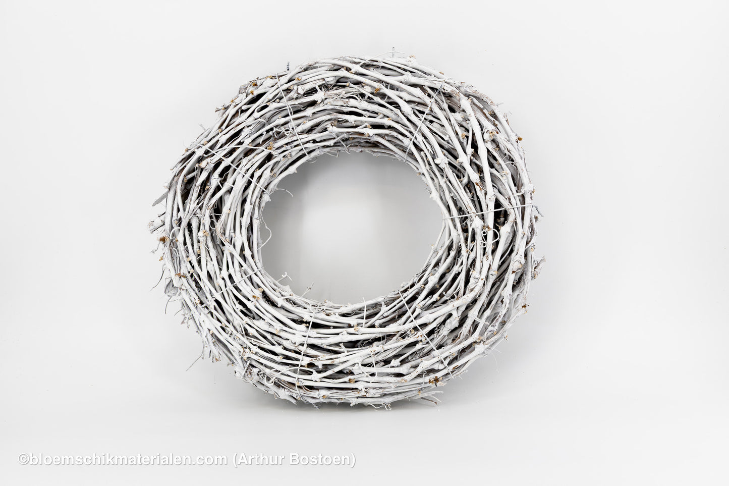 KRANS DRUIVENHOUT WHITE WASH 50CM (dikke ranken)