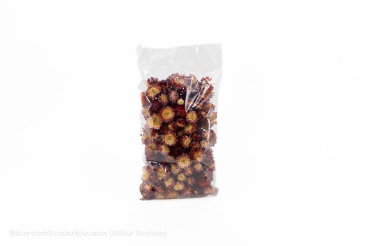HELICHRYSUMKOPPEN ROOD NATUREL +/ - 40GR - bloemschikmaterialen.com