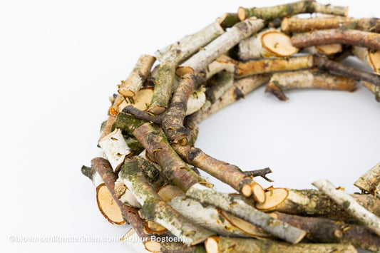 KRANS BERKENTAKKEN 30CM (dikke takken) - bloemschikmaterialen.com