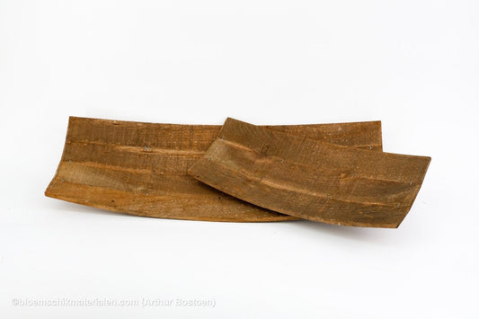 SCHAAL HOUT GEBOGEN BRUIN 63X25X9CM - bloemschikmaterialen.com