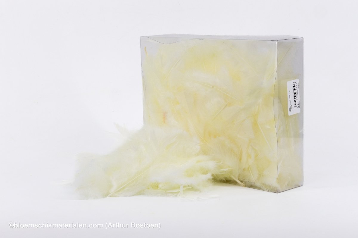 VEREN MARABOU GROOT ECRU +/ - 10GR - bloemschikmaterialen.com