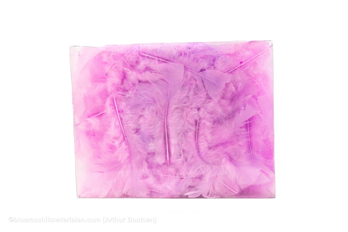 VEREN MARABOU GROOT LILA +/ - 45GR - bloemschikmaterialen.com