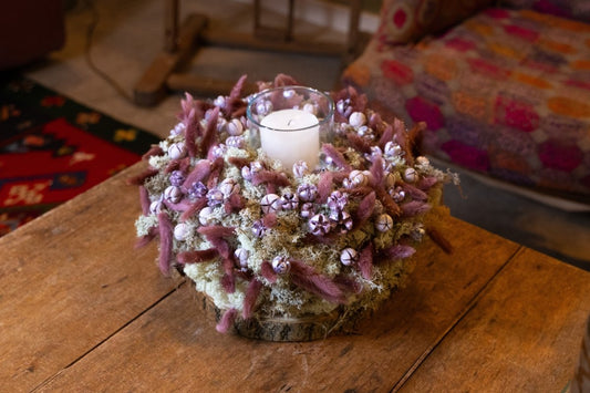 Windlicht met Pastel Touch (Pakket) - bloemschikmaterialen.com