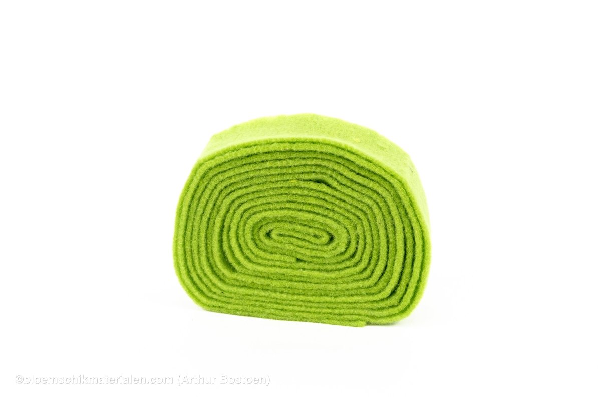 WOL VILT 7.5CM +/-5M L-GROEN - bloemschikmaterialen.com