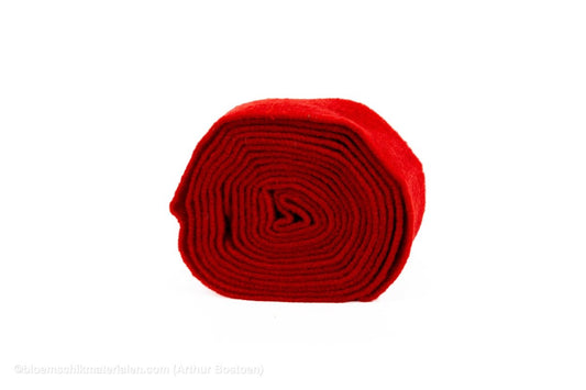 WOL VILT 7.5CM +/-5M ROOD - bloemschikmaterialen.com