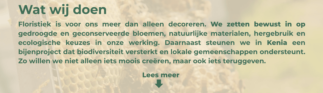 Wat wij doen voor Biodiversiteit & Mens - bloemschikmaterialen.com