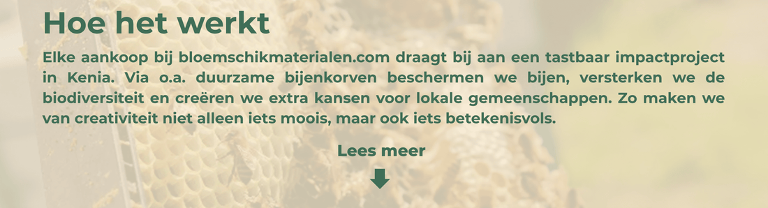 Zo maakt uw aankoop tastbaar verschil - bloemschikmaterialen.com