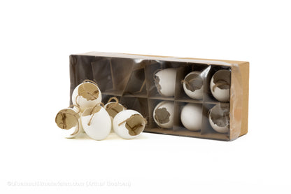 KIPPENEIEREN WIT, OPEN MET TOUW 12ST