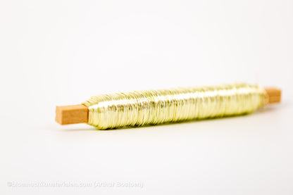 WIKKELDRAAD GOUD OP STOK (0.50mm dikte, 50M lang)