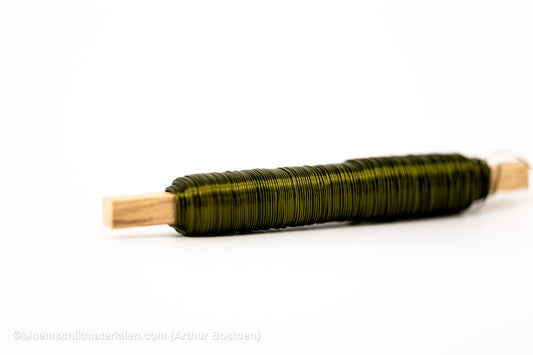 WIKKELDRAAD MOSGROEN OP STOK (0.50mm dikte, 50M lang)
