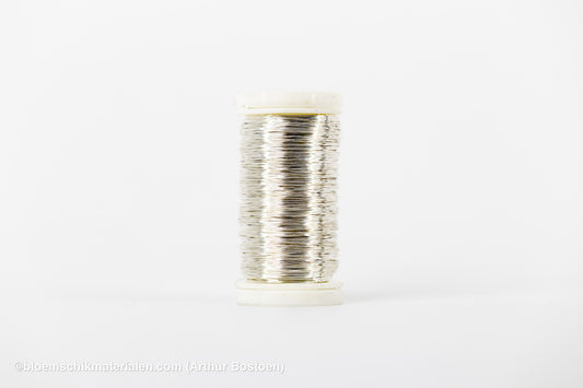 WIKKELDRAAD ZILVER OP SPOEL (0.30mm dikte, +/-160M lang)
