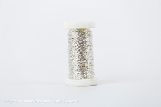 BOUILLON-EFFECT DRAAD ZILVER (0.30mm dikte, +/-70M lang)