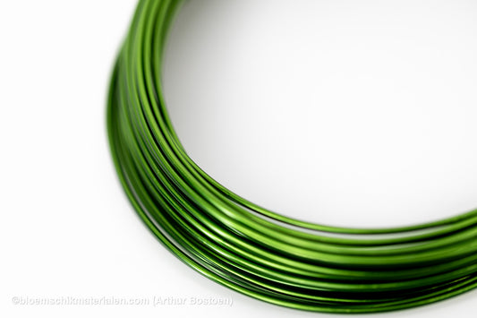 ALUMINIUMDRAAD OLIJFGROEN (2mm dikte, +/-12M lang)