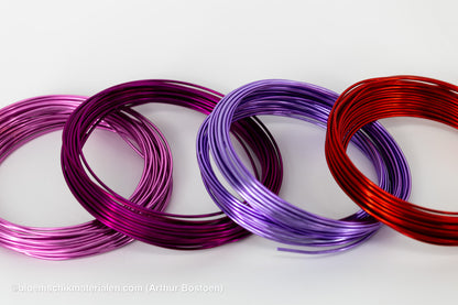 ALUMINIUMDRAAD LILA PASTEL (2mm dikte, +/-12M lang)
