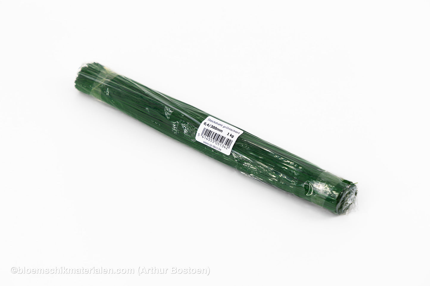 STEEKDRAAD GROENGELAKT 0.4X300mm (1KG)