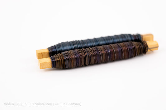 WIKKELDRAAD BLAUWGEGLOEID OP STOK (0.70mm dikte, 33M lang) 2 Stuks