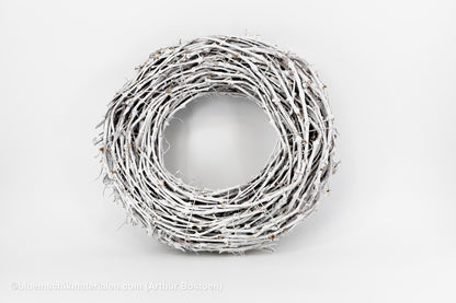 KRANS DRUIVENHOUT WHITE WASH 50CM (dikke ranken)