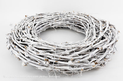 KRANS DRUIVENHOUT WHITE WASH 50CM (dikke ranken)