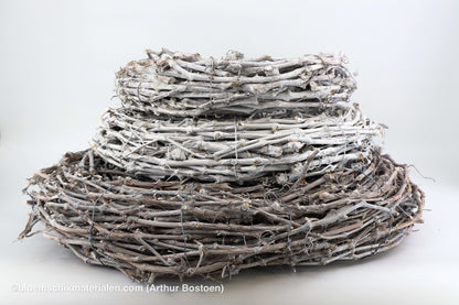 KRANS DRUIVENHOUT WHITE WASH 70-75CM (dikke ranken)