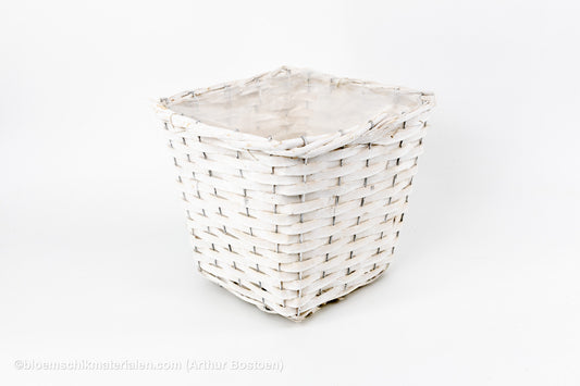 MAND RIET VIERKANT WIT 20X20X20CM