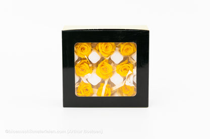 GECONSERVEERDE ROOS (KITTY) +/-3.5CM GEEL 9ST