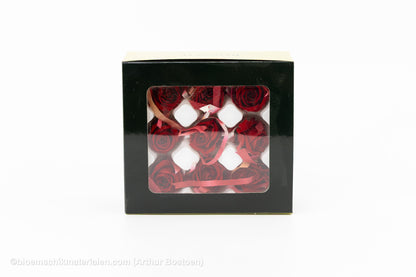 GECONSERVEERDE ROOS (KITTY) +/-3.5CM BORDEAUX 9ST