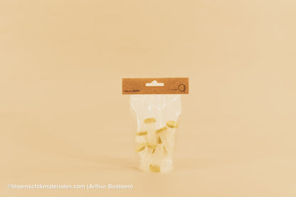 PLASTIC BUISJE 6CC 4,5X2CM 10ST (BLOEMFLESJE/PIPET)