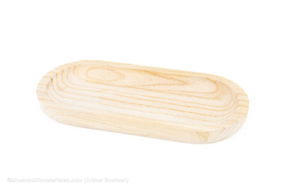 SCHAAL LANG 30X15X2.5CM AFGEROND PAULOWNIA NATUREL