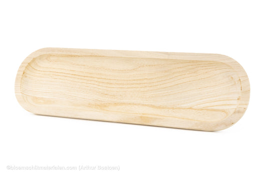 SCHAAL LANG 50X15X2.5CM AFGEROND PAULOWNIA NATUREL