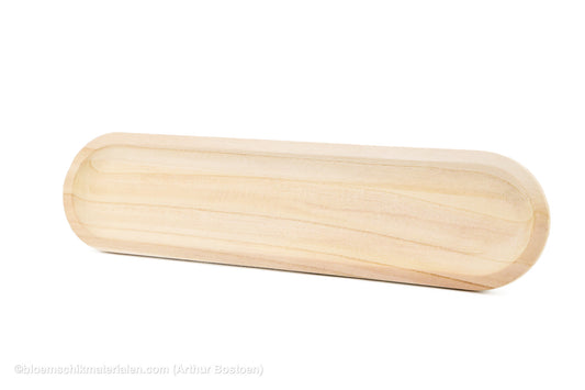 SCHAAL LANG 60X15X2.5CM AFGEROND PAULOWNIA NATUREL