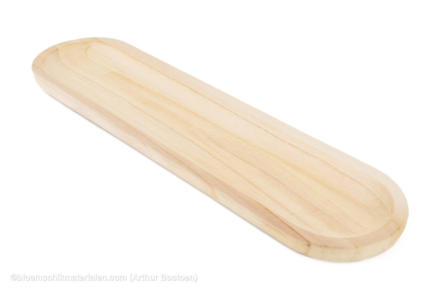 SCHAAL LANG 60X15X2.5CM AFGEROND PAULOWNIA NATUREL