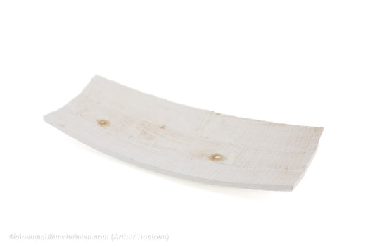 SCHAAL HOUT GEBOGEN WHITE WASH 43X19X7CM