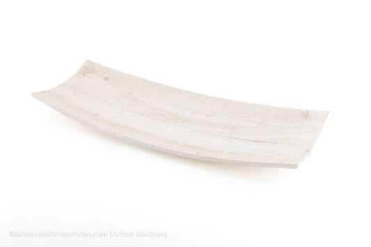 SCHAAL HOUT GEBOGEN WHITE WASH 63X25X9CM