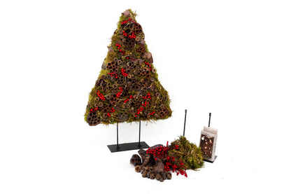 Kerstboom met eucalyptus & canella (Pakket)