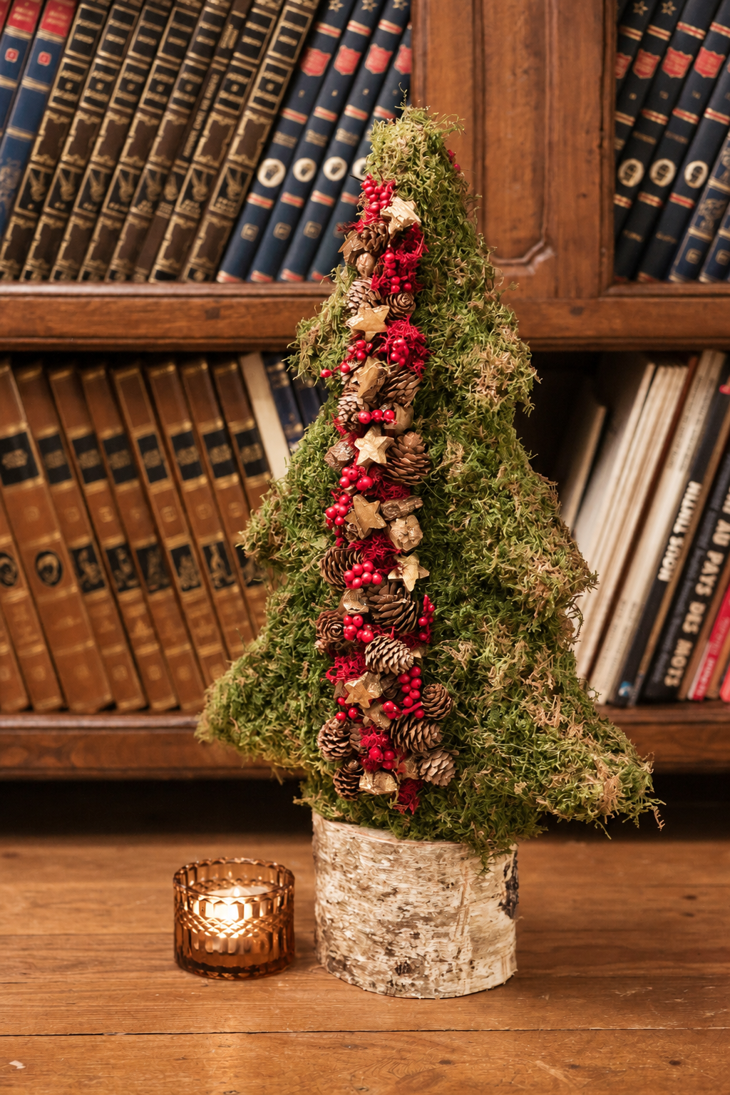 Kerstboom op boomstam met Larix (70cm)