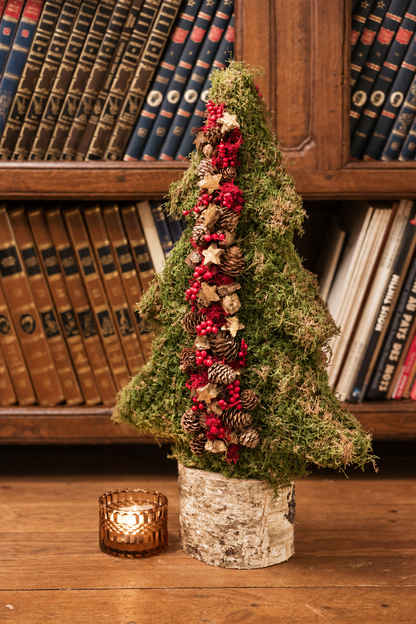 Kerstboom op boomstam met Larix (70cm)