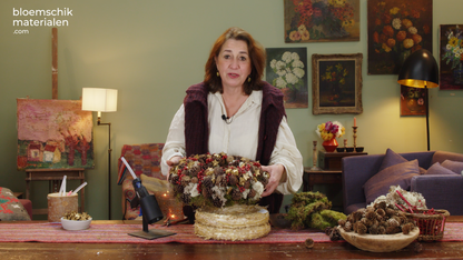 Rode dennenkrans met mos (Pakket)