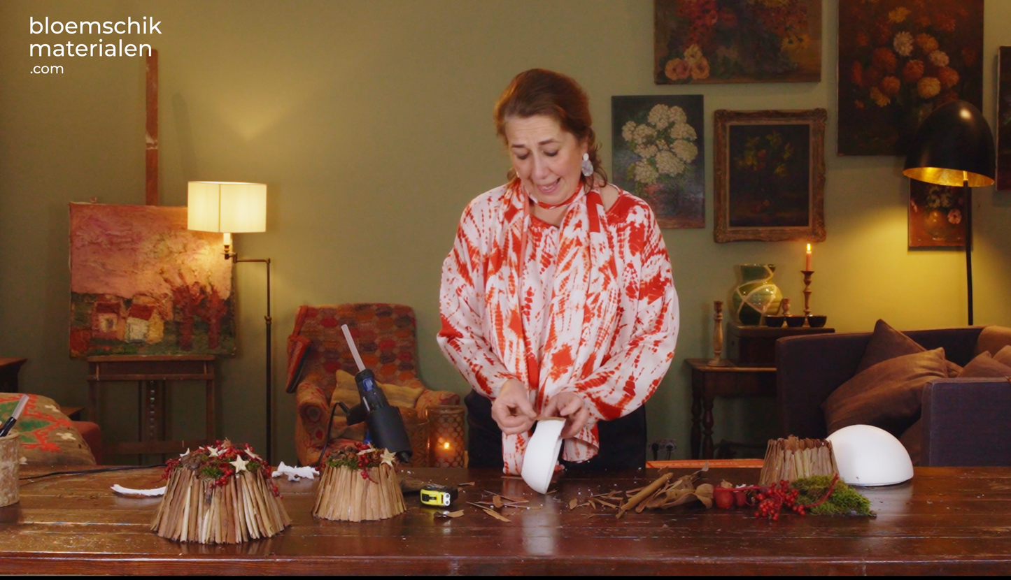 Feestelijk trio of kwartet als Kerstdecoratie (Pakket)