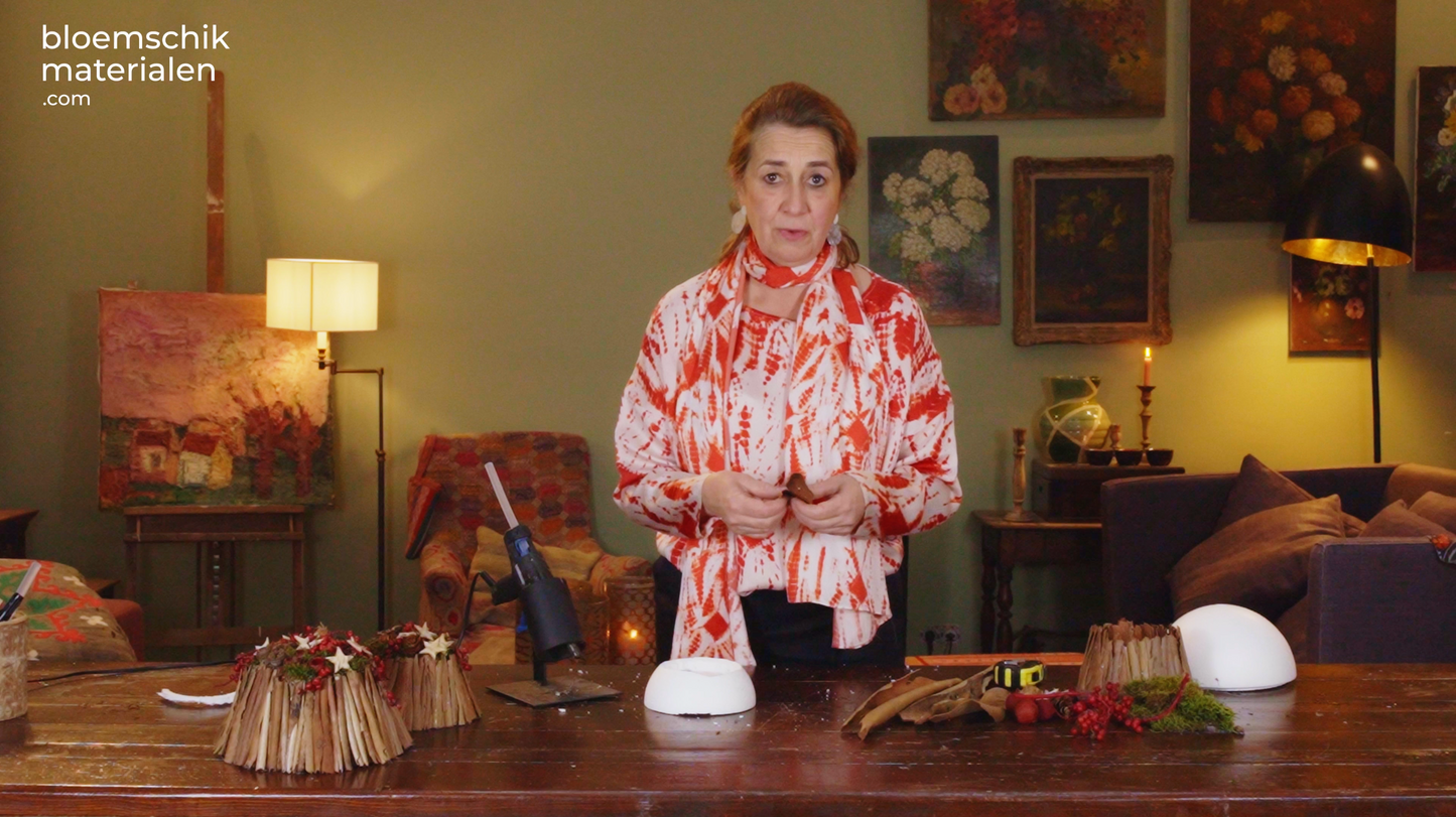 Feestelijk trio of kwartet als Kerstdecoratie (Pakket)