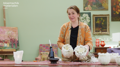 Kwartet Cocons van Moerbeischors (± 15 cm Ø)