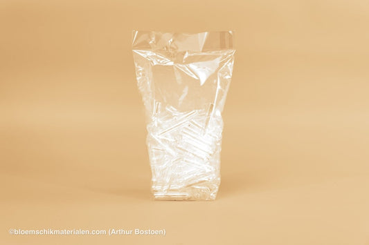 ACRYL BUISJES 12X55MM 100ST - bloemschikmaterialen.com