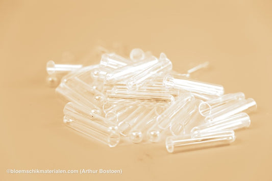 ACRYL BUISJES 12X55MM 10ST - bloemschikmaterialen.com