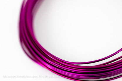 ALUMINIUMDRAAD DONKERROZE (2mm dikte, +/ - 12M lang) - bloemschikmaterialen.com