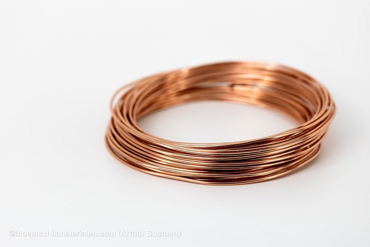 ALUMINIUMDRAAD KOPER (2mm dikte, +/ - 12M lang) - bloemschikmaterialen.com