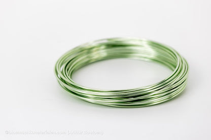 ALUMINIUMDRAAD MUNTGROEN (2mm dikte, +/ - 12M lang) - bloemschikmaterialen.com