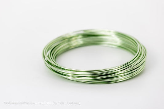 ALUMINIUMDRAAD MUNTGROEN (2mm dikte, +/ - 12M lang) - bloemschikmaterialen.com