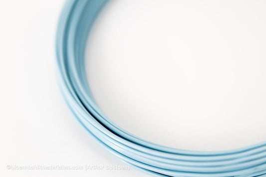 ALUMINIUMDRAAD PASTEL BLAUW (2mm dikte, +/ - 12M lang) - bloemschikmaterialen.com