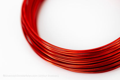 ALUMINIUMDRAAD ROOD (2mm dikte, +/ - 12M lang) - bloemschikmaterialen.com