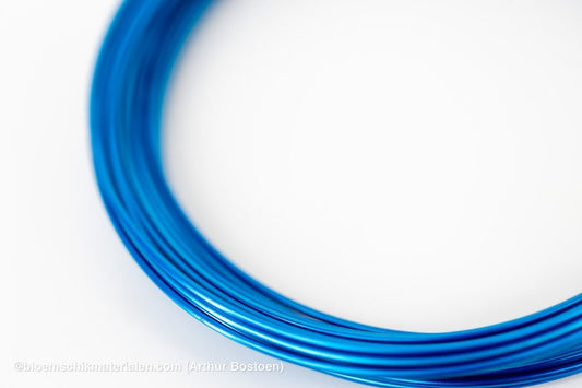 ALUMINIUMDRAAD TURQUOISE (2mm dikte, +/ - 12M lang) - bloemschikmaterialen.com